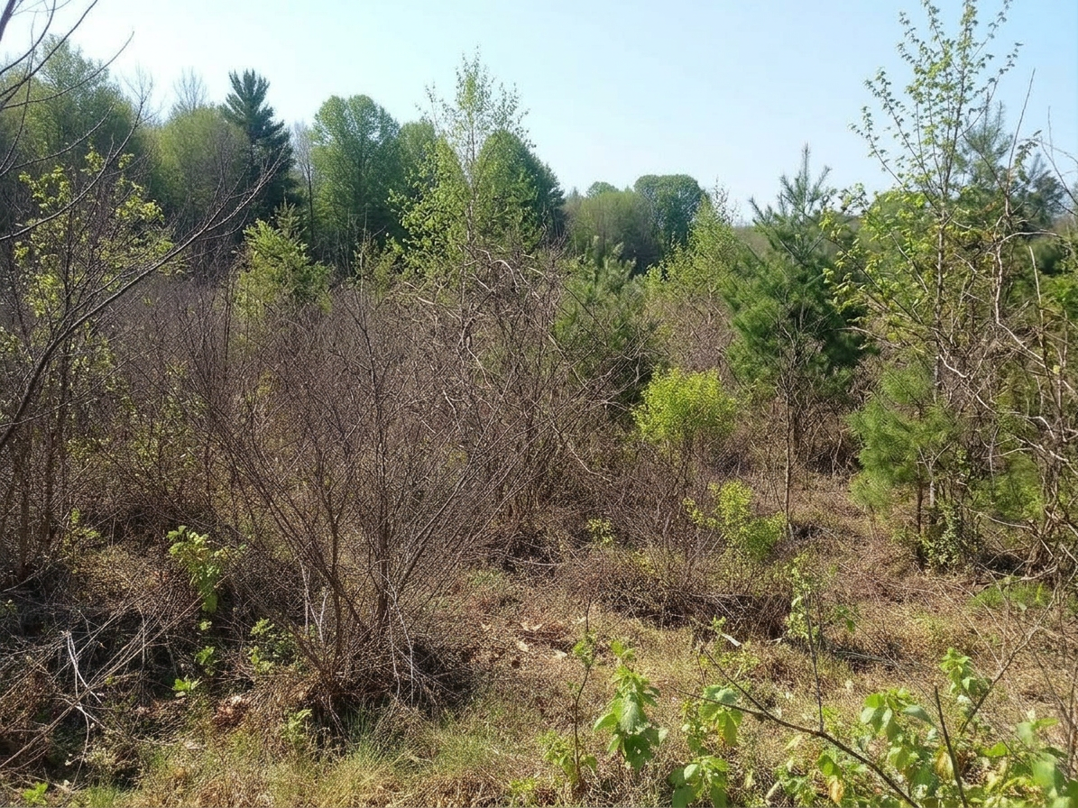 Heavily wooded acreage near Louisville KY before clearing